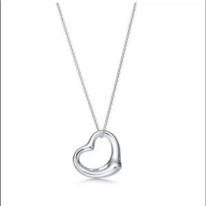 Tiffany & Co. Open Heart Pendant Necklace